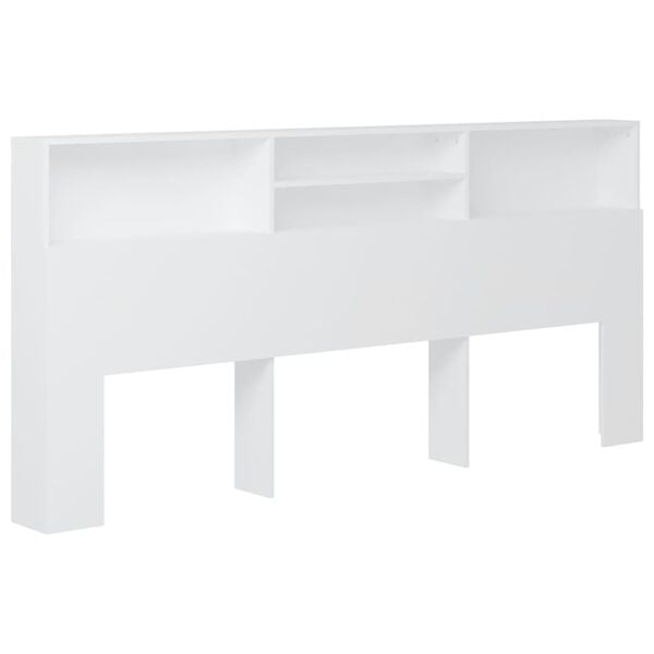 vidaXL Mueble cabecero blanco 220x19x103,5 cm