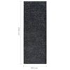 vidaXL Alfombra de pasillo BCF gris antracita 80x200 cm