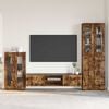 vidaXL Conjunto de mueble de TV con caj&oacute;n FLORIN Roble ahumado