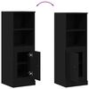 vidaXL Buffet Roble Negro 36 x 35.5 x 103.5 cm Madera contrachapada