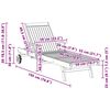 vidaXL Tumbona Marr&oacute;n 195 x 59 x 78,5 cm Madera de teca maciza