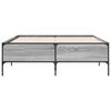 vidaXL Estructura cama madera ingenier&iacute;a metal gris Sonoma 120x190 cm