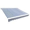 vidaXL Tela de repuesto para toldo azul y blanco 400x300 cm poli&eacute;ster