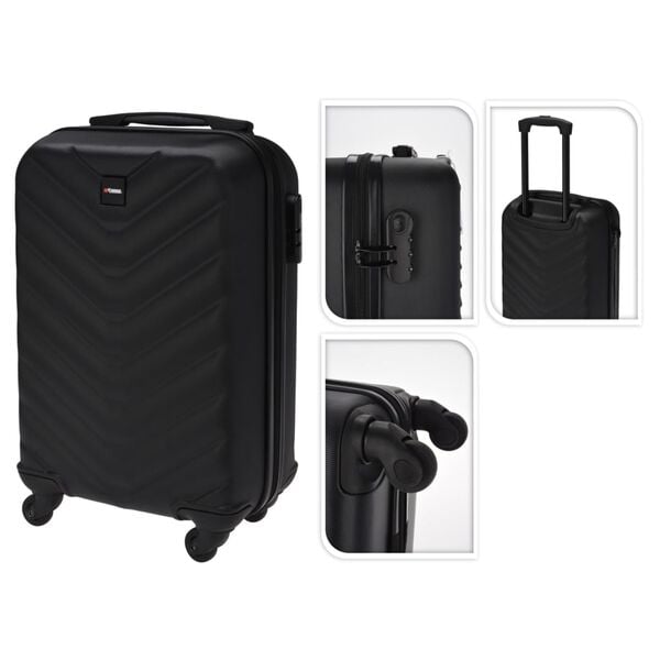 ProWorld Maleta con dise&ntilde;o de rombo negra 28 L