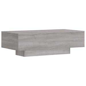 vidaXL Mesa de centro madera de ingenier&iacute;a gris Sonoma 100x49,5x31 cm