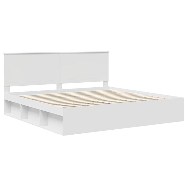 vidaXL Estructura de cama 200 x 200 cm Madera de pino macizo