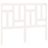 vidaXL Cabecero de cama madera maciza de pino blanco 205,5x4x100 cm