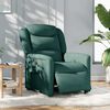 vidaXL Sill&oacute;n reclinable el&eacute;ctrico tela verde oscuro