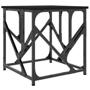vidaXL Mesa de centro madera de ingenier&iacute;a negra 45x45x47,5 cm
