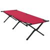 vidaXL Cama de Camping Plegable Manual 2 pcs Rojo 193 x 69 x 45 cm
