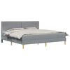 vidaXL Estructura de cama 180 x 200 cm Gris Claro