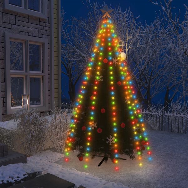 vidaXL Red de luces de &aacute;rbol de Navidad 300 LEDs azul 300 cm