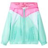 vidaXL Chaqueta infantil con capucha y cremallera multicolor 92
