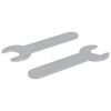 vidaXL Llave 2 uds. Plateado 13 mm Hierro