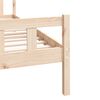 vidaXL Estructura de cama sin colchón madera maciza 100x200 cm