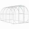 vidaXL Gallinero Plateado 400 x 200 x 200 cm Acero Galvanizado