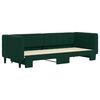 vidaXL Sof&aacute; cama nido terciopelo verde oscuro 80x200 cm