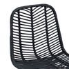 vidaXL Silla de Bar 2 pcs Negro 44,5 x 54,5 x 97,5 cm Ratan e Hierro