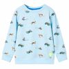 vidaXL Sudadera infantil azul claro m&eacute;lange 104