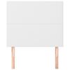 vidaXL Cabecero de cama blanco 80x5x118/128 cm piel sint&eacute;tica