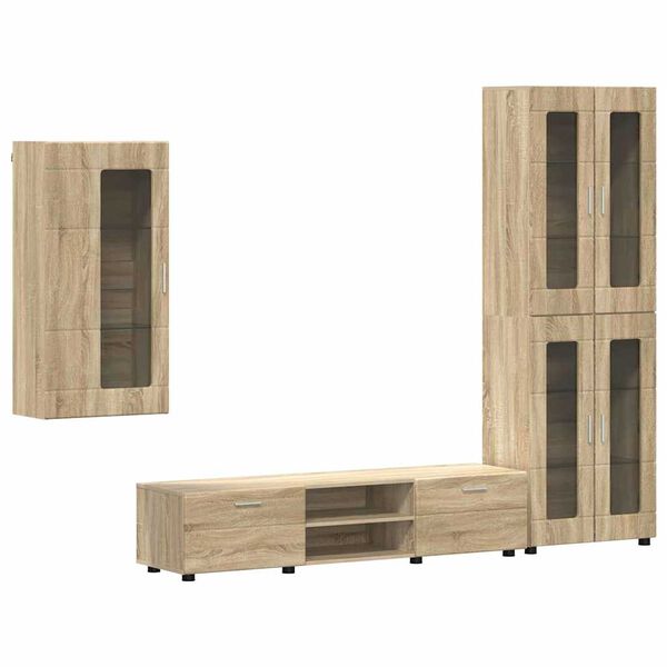 vidaXL Conjunto de mueble de TV con caj&oacute;n FLORIN Roble Sonoma