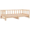 vidaXL Sof&aacute; cama nido sin colch&oacute;n madera maciza 90x190 cm
