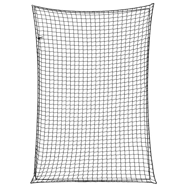 vidaXL Red de remolque con cuerda el&aacute;stica PP negro 5x3,5 m