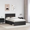 vidaXL Estructura de cama Negro 135 x 190 cm Madera de pino macizo