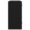 vidaXL Vitrina Roble negro 102 x 37 x 75.5 cm Madera contrachapada