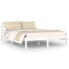 vidaXL Estructura de cama sin colch&oacute;n madera de pino blanco 140x200 cm