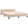 vidaXL Estructura cama sin colch&oacute;n cuero sint&eacute;tico capuchino 140x200cm