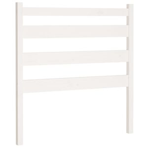 vidaXL Cabecero de cama madera maciza de pino blanco 106x4x100 cm