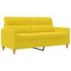 vidaXL Sof&aacute; de 2 plazas de tela amarillo claro 140 cm