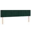 vidaXL Cama box spring con colch&oacute;n terciopelo verde oscuro 160x200 cm