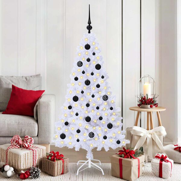 vidaXL &Aacute;rbol de Navidad artificial con 150 LED 150 cm PVC y Acero