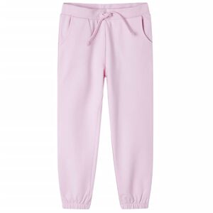 Pantalones de chándal infantiles rosa claro 140