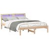 vidaXL Estructura de cama Marr&oacute;n 120 x 200 cm Madera de pino macizo
