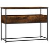 vidaXL Mesa consola madera de ingenier&iacute;a roble ahumado 100x40x75 cm
