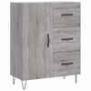 vidaXL Aparador de madera de ingenier&iacute;a gris Sonoma 69,5x34x90 cm