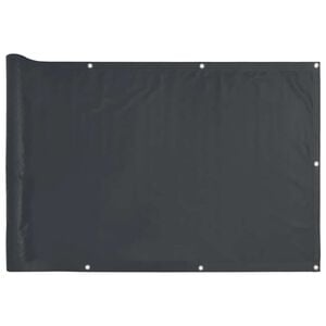 vidaXL Pantalla de privacidad de balc&oacute;n PVC gris antracita 400x75 cm