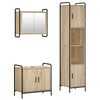 vidaXL Juego de Muebles de Ba&ntilde;o 3 uds. Roble Sonoma 40 x 36 x 181 cm