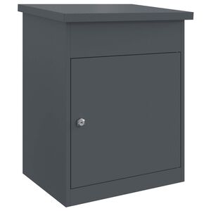 vidaXL Caja de entrega de paquetes Antracita 47.5 x 38 x 59 cm Acero