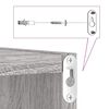 vidaXL Estanter&iacute;as de pared 4 pcs Gris Sonoma 26 x 15 x 26 cm