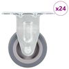 vidaXL Ruedas fijas 24 unidades 50 mm