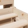 vidaXL Cama con estantería sin colchón madera maciza de pino 150x200cm