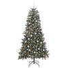 vidaXL &Aacute;rbol de Navidad artificial Verde 210 cm PVC, Pl&aacute;stico y Acero