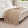 vidaXL Mantitas de Sof&aacute; 6 pcs Camel 210 x 140 cm Lana