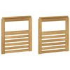 vidaXL M&oacute;dulo de Descansabrazos 2 pcs Blanco 59 x 6 x 61 cm