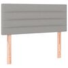 vidaXL Cama box spring con colch&oacute;n tela gris claro 100x200 cm