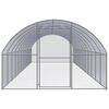 vidaXL Gallinero de exterior de acero galvanizado 3x12x2 m